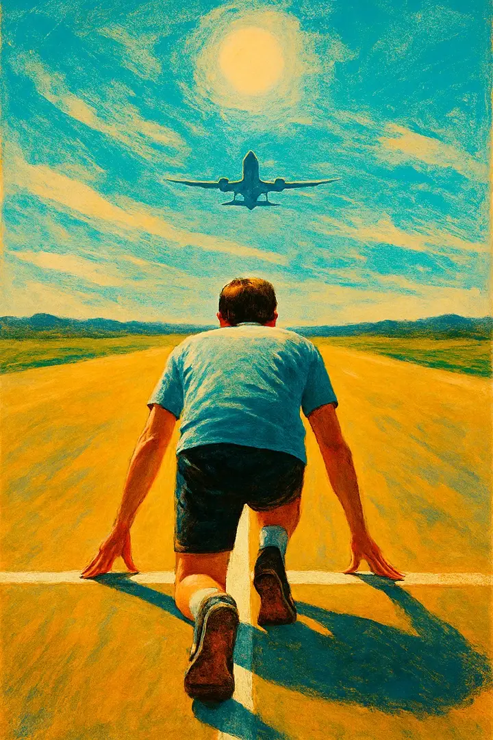 Изображение бегуна на старте